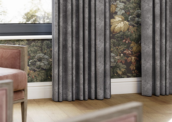 Florence Faux Suede, Dusky Purple - Made to Measure Curtains - Image 5